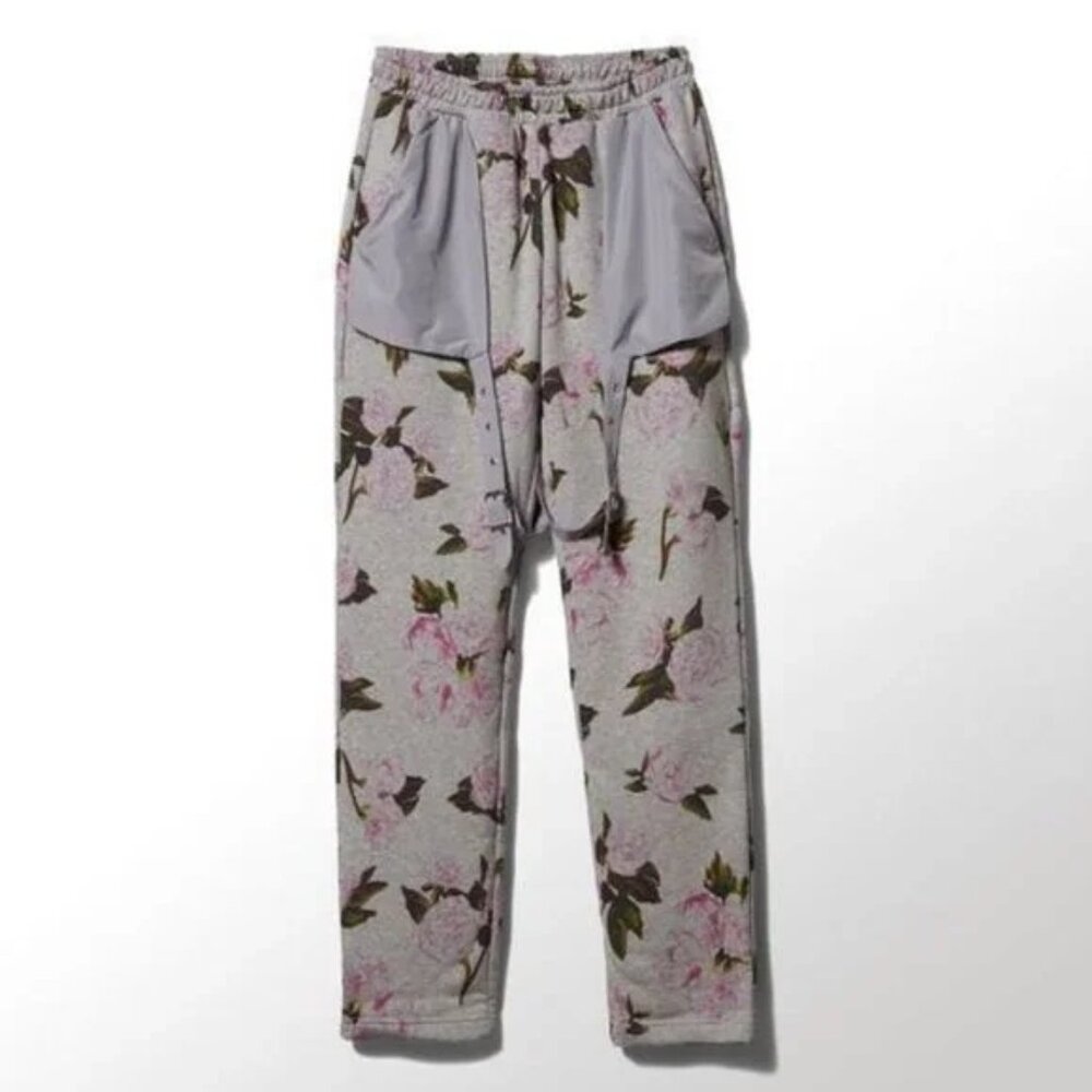 ADIDAS x JEREMY SCOTT FLORAL TRACK JOGGERS 🌸 Designer ATHLEISURE GUC L